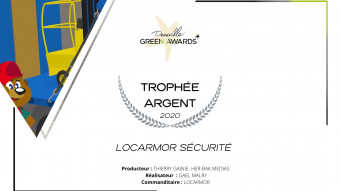 Trophée d'Argent au Festival de Deauville Green Awards 2020 pour notre série d'animations "Locarmor Sécurité" !