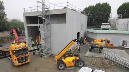 Time lapse travaux de la chaufferie du CHU Saint Jacques à Nantes