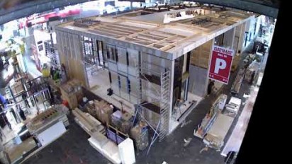 Time lapse stand de Schüco à Batimat 2017